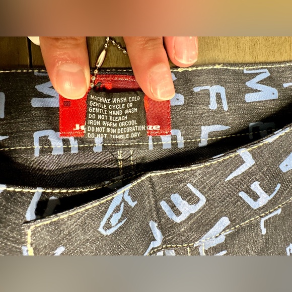 NWT Rare Johnny Blaze Flame Jeans Capris- sz.7/8 - Picture 7 of 11